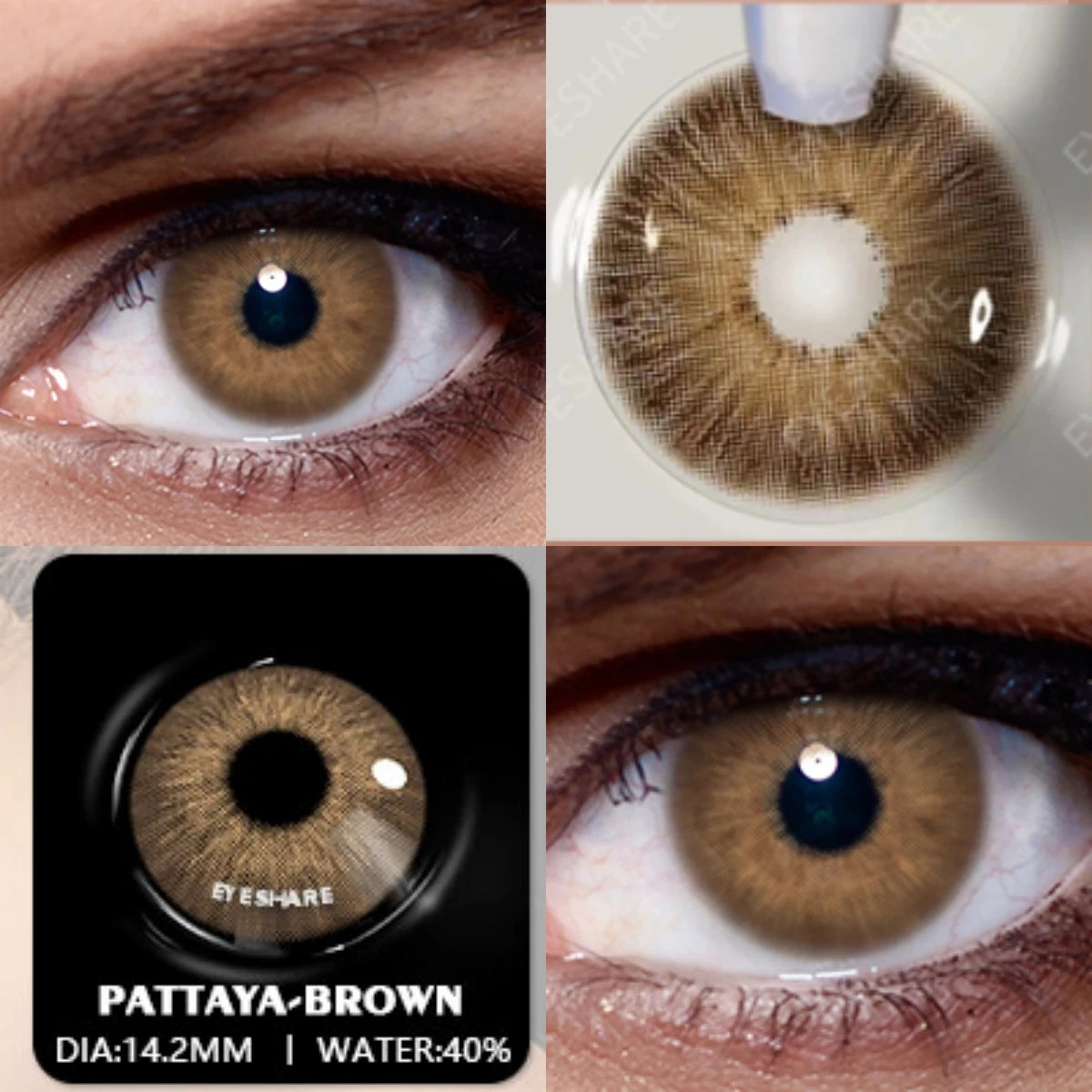 Lentilles de Contact Colorées AMARA | Collections RichGirl, Myakhie & Pattaya | Sans Correction | 1 Paire – CLEVI Paris