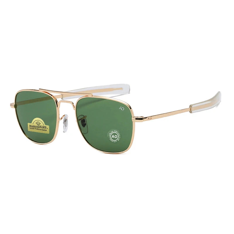 Lunettes de Soleil Pilote Unisexe Verre Trempé UV400 AO8054 – CLEVI Paris