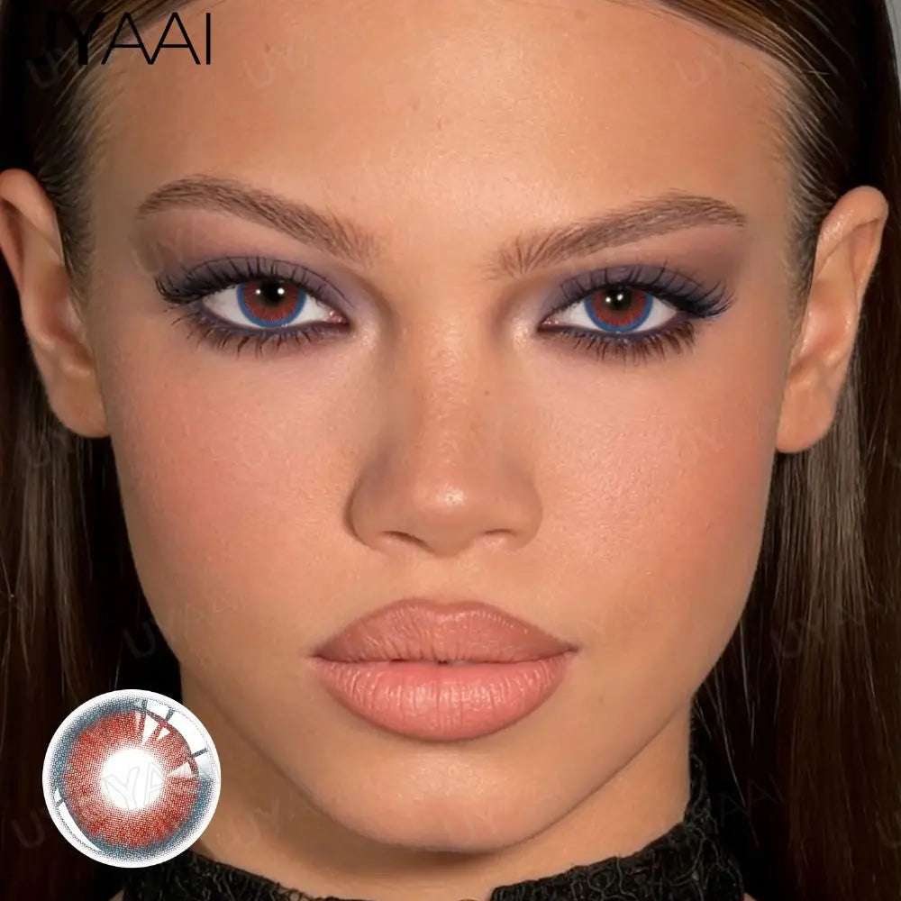 Lentilles de Contact Colorées UYAAI – 14 Teintes Naturelles, Sans Correction, Port Annuel