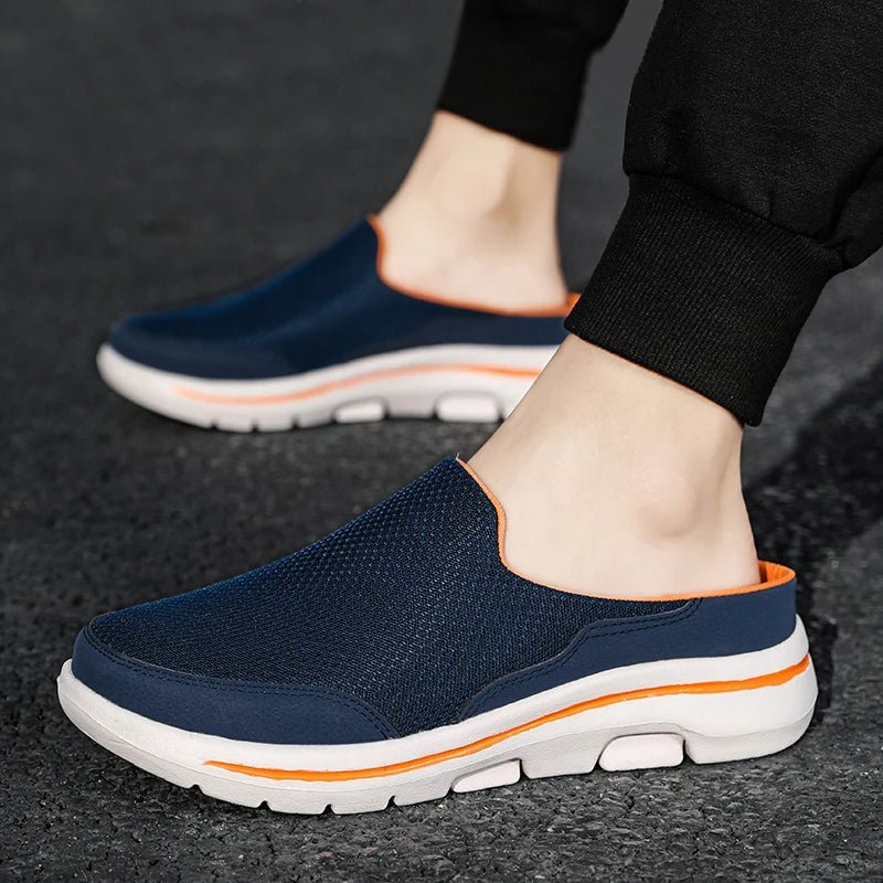 Mules Slides Homme Air Mesh Respirantes Semelle EVA Épaisse — Intérieur & Extérieur | CLEVI Paris