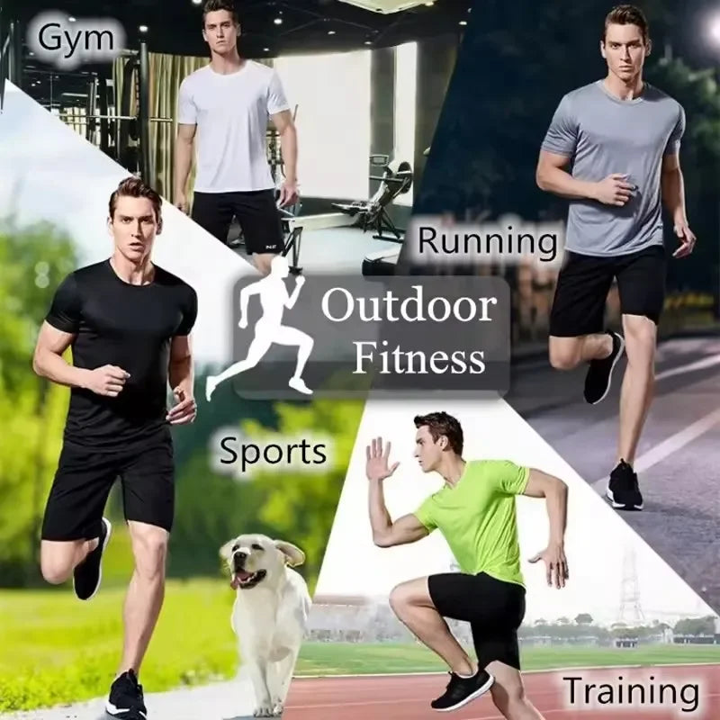 T-Shirt Sport Homme Séchage Rapide Running Fitness Manches Courtes – CLEVI Paris