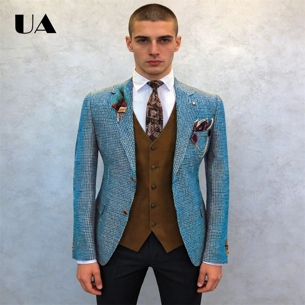 Costume homme 3 pièces à carreaux – CLEVI Paris