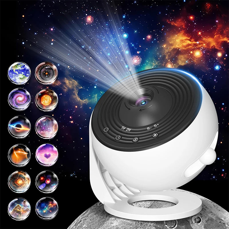 Projecteur Galaxie PRO 360° – 13 Disques HD, Timer, Déco Chambre & Planétarium