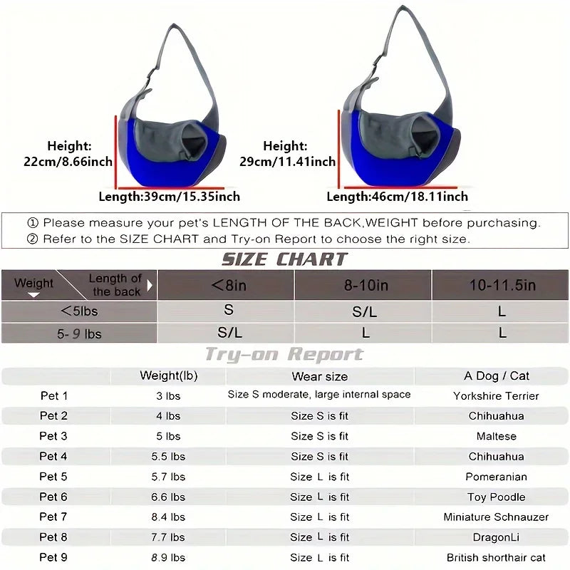 Sac de transport en maille pour chien et chat – CLEVI Paris