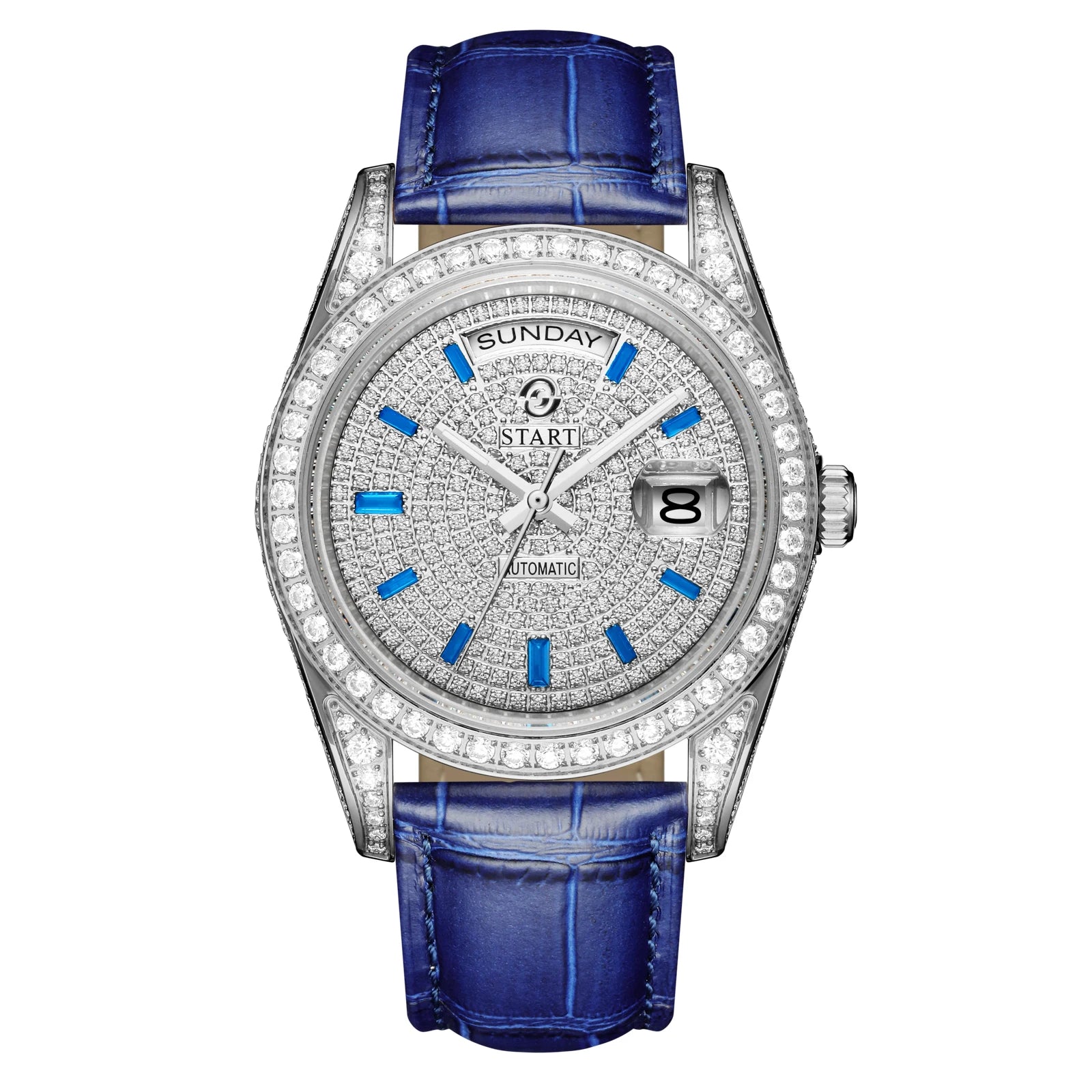 Montre Mécanique Automatique START Gypsophila Diamants Date & Semaine – CLEVI Paris