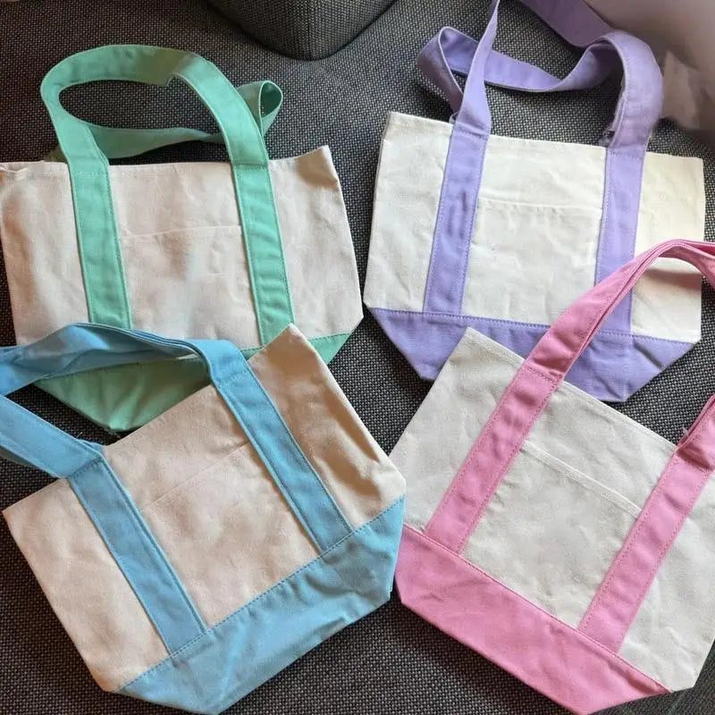 Tote Bag en Toile Minimaliste — Cabas Réutilisable, Bandoulière, 33x28cm, 4 Coloris | CLEVI Paris