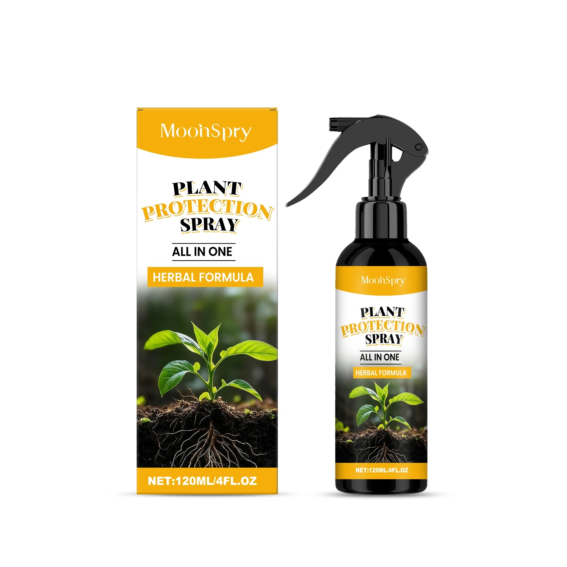 Spray Fertilisant Protection Plantes MOONSPRY | Stimule la Croissance & Inhibe les Bactéries | 120ml – CLEVI Paris