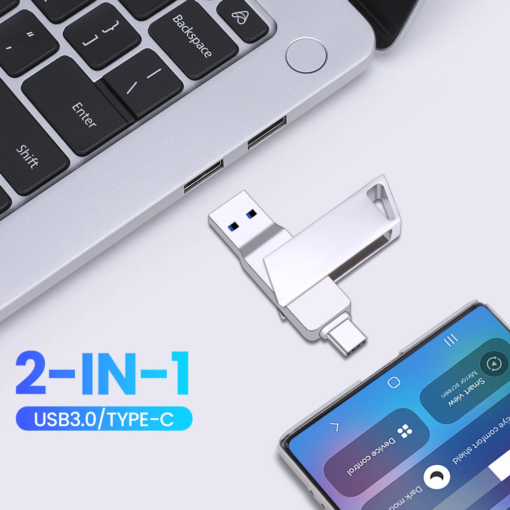 Clé USB-C 3.0 Mini Métal Argent jusqu'à 128 Go – CLEVI Paris