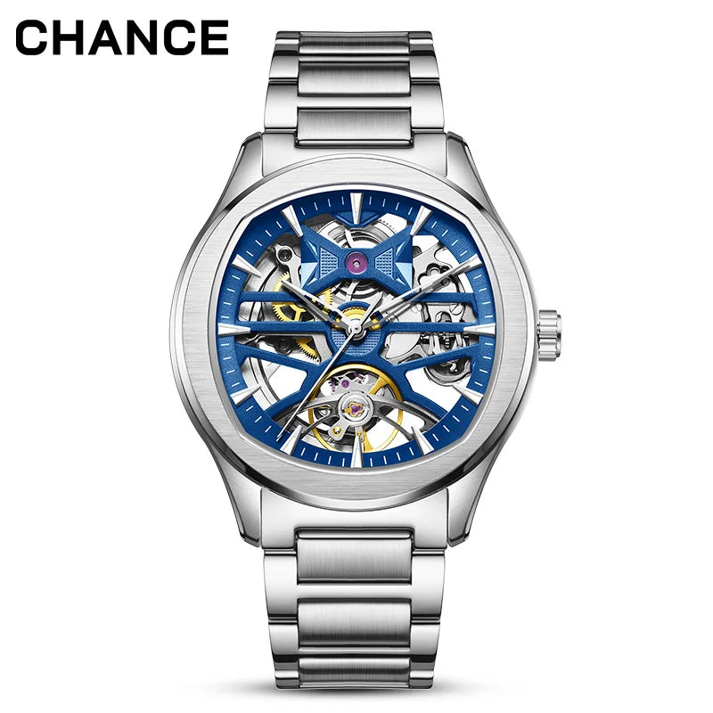 MORDO Montre Automatique Homme Squelette Acier Inoxydable Lumineux Sport 40mm – CLEVI Paris