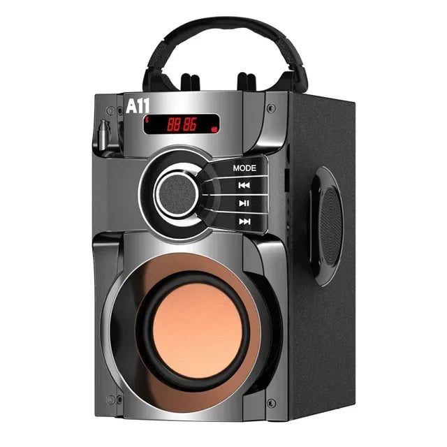 WXLCR A11 Enceinte Bluetooth Bois 8W Karaoké Radio FM Télécommande – CLEVI Paris