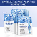 Masques Tissu Or 24K Vitamine C Acide Hyaluronique Hydratation & Fermeté – CLEVI Paris
