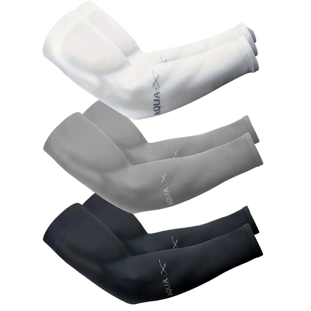 Manchettes Solaires Anti-UV Soie Glacée Unisexe Outdoor Cyclisme Conduite Pêche – CLEVI Paris