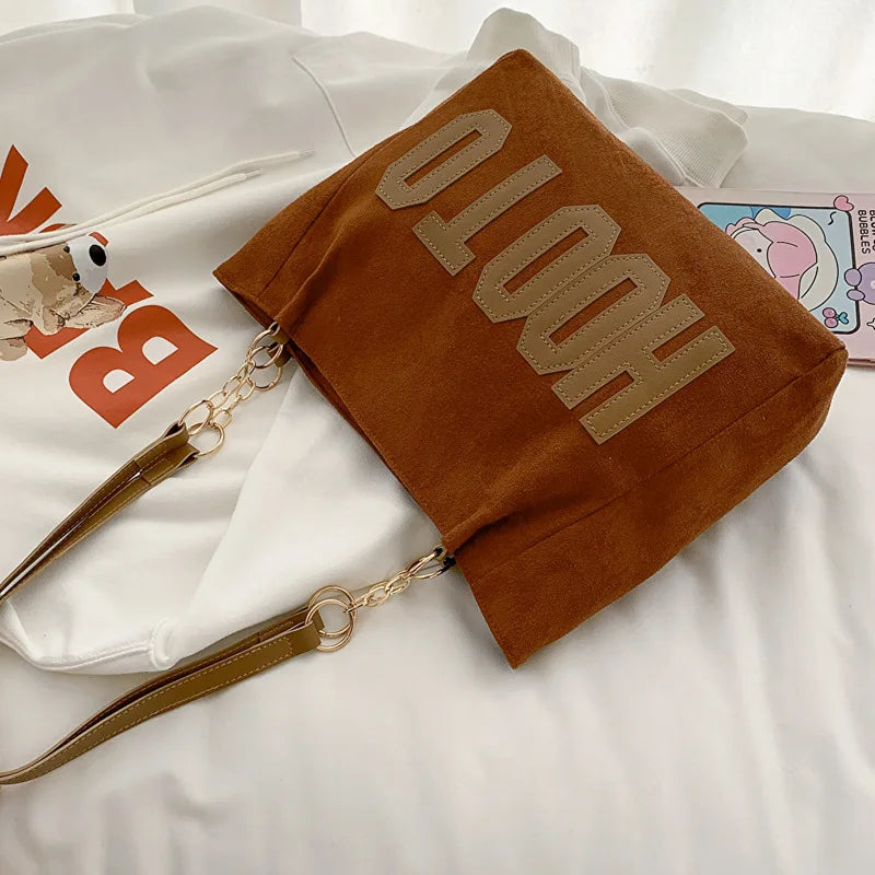 Tote Bag Toile Lettres Femme Campus & Bureau – CLEVI Paris