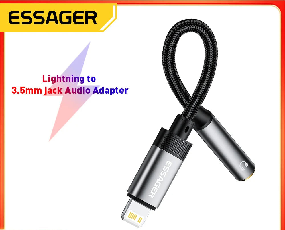 Adaptateur Audio Lightning/USB-C vers Jack 3.5mm – CLEVI Paris