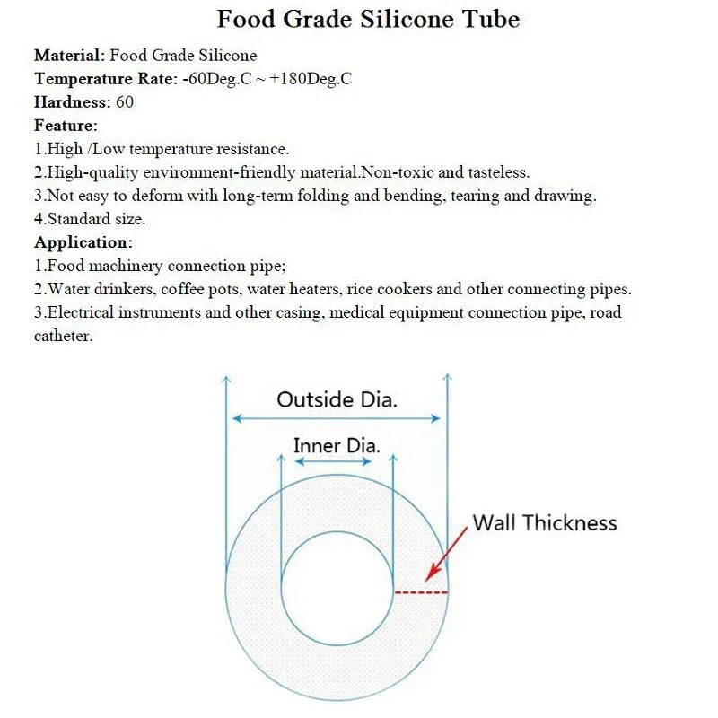 Tuyau Silicone Alimentaire Transparent — CLEVI Paris
