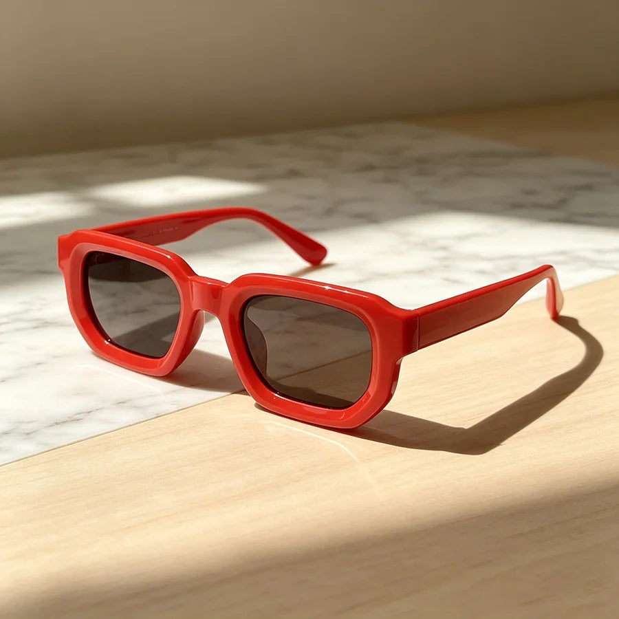 Lunettes de Soleil Rectangulaires Vintage Femme – Lot de 6 ou à l’unité – CLEVI Paris