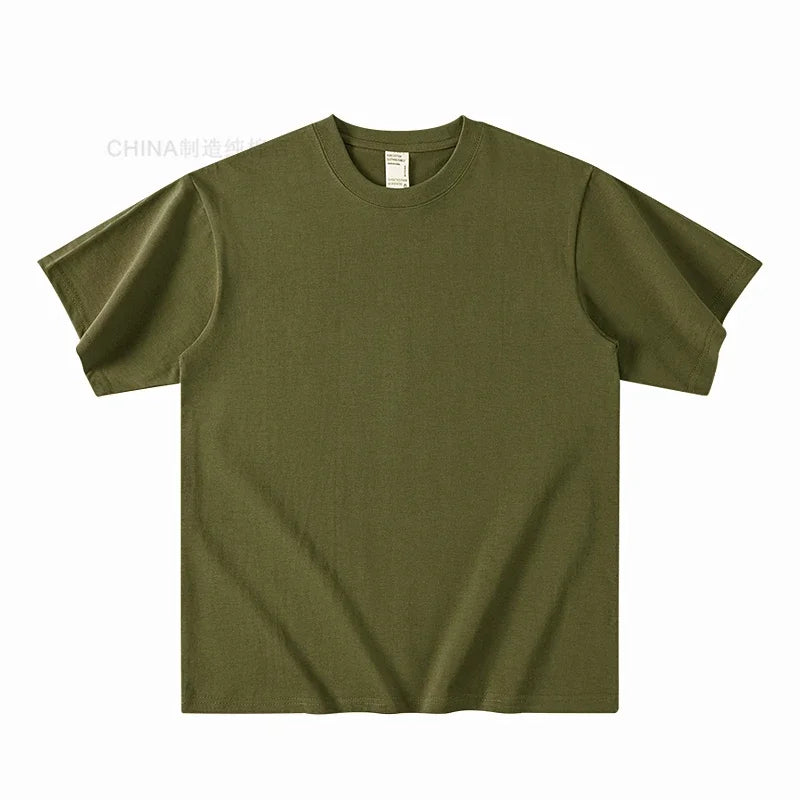 T-Shirt Unisexe Coton Lourd 300g Col Rond Manches Courtes Coupe Loose 18 Coloris Premium – CLEVI Paris