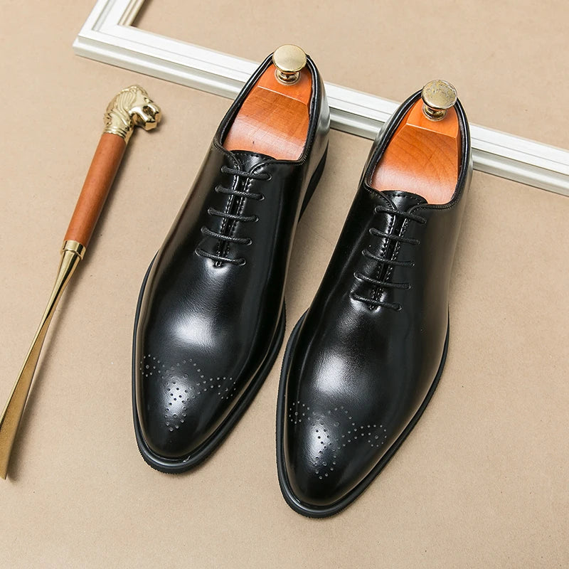 Derby Homme Cuir Bout Pointu — Chaussures Business & Casual, Respirantes, Semelle Massage | CLEVI Paris