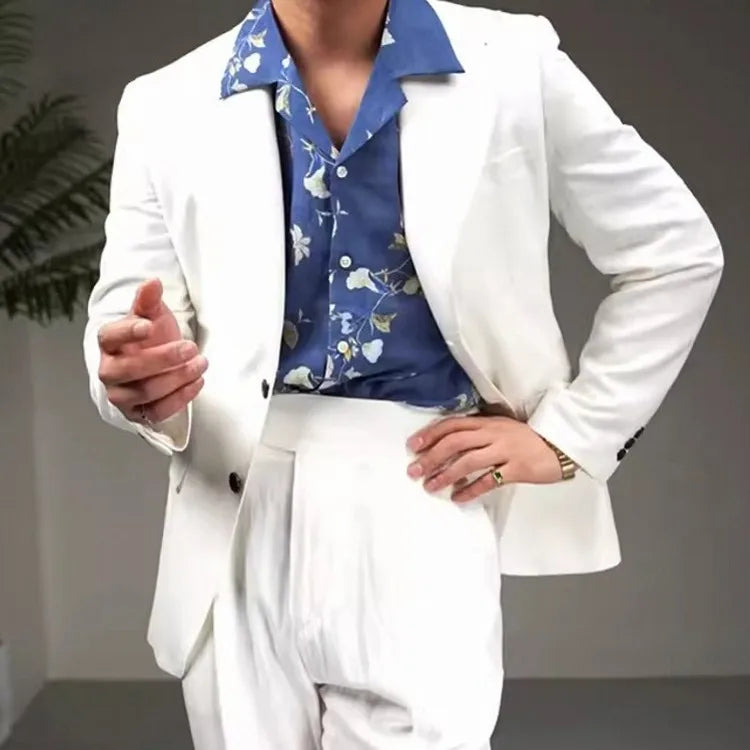 Costume homme 2 pièces coton, lyocell & lin – CLEVI Paris