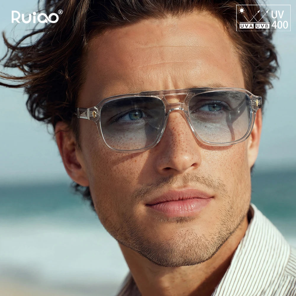Lunettes de Soleil Rétro 2026 Monture Transparente UV400 – CLEVI Paris