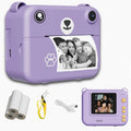 Appareil Photo Enfant avec Impression Instantanée – Caméra Jouet Portable, 4 Coloris, Papier Thermique Inclus en Option