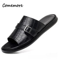 Sandales homme Comemore noires d’été – CLEVI Paris