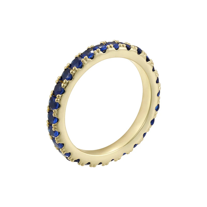 Bague Couple ZHUKOU Style Coréen Pierre CZ Plaqué Or 18K Unisexe Tailles 6-7-8 – CLEVI Paris