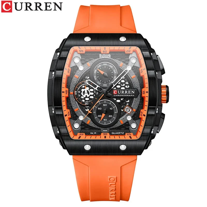 Montre Chronographe Homme CURREN 8442 – Bracelet Silicone Sport