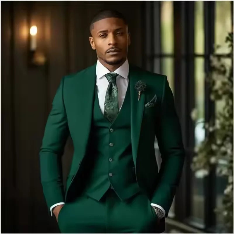 Costume Homme 3 Pièces Veste Gilet Pantalon – CLEVI Paris