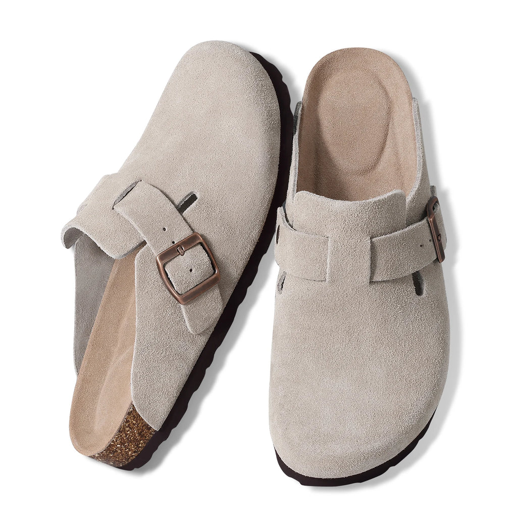 Mules Clogs Daim & Liège Style Britannique | Mixte EU 36-46 Multicolore