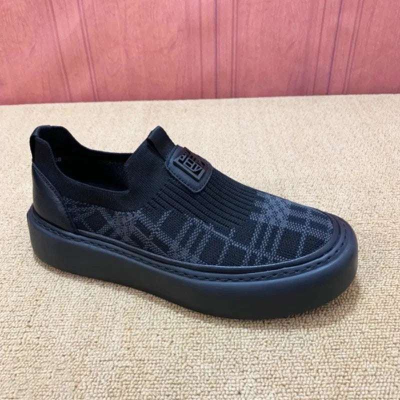 Mocassins homme en maille à enfiler – CLEVI Paris