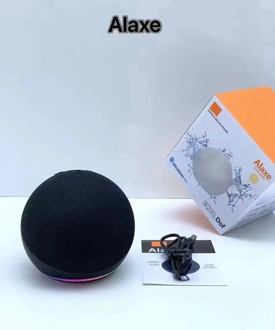 Enceinte Bluetooth Portable DGETG Alaxe — 360° Surround, IPX4, RGB, 5W, Carte TF | CLEVI Paris