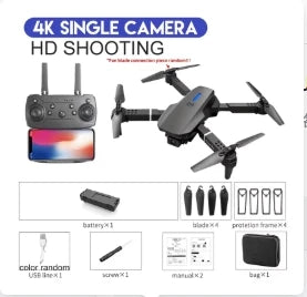 Drone Pliable E88 – Caméra 4K / 1080P | WiFi FPV | Télécommande | Gyroscope 6 Axes