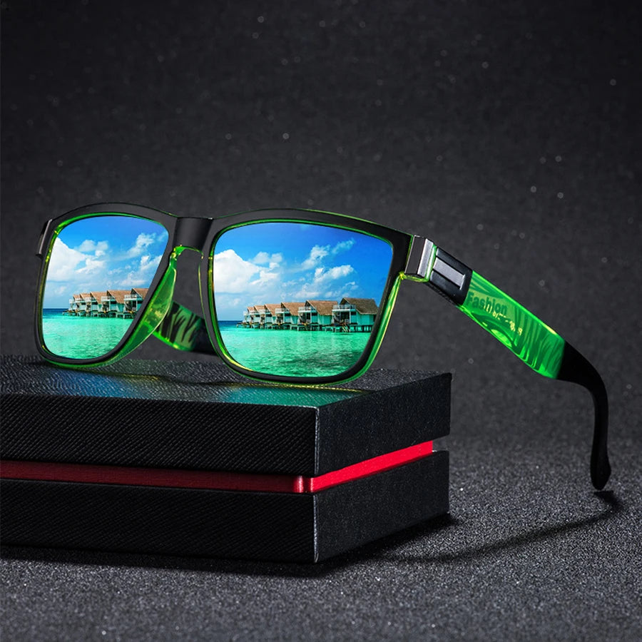 Lot 3 Lunettes de Soleil Carrées Unisexe UV400 Colorées Outdoor – CLEVI Paris