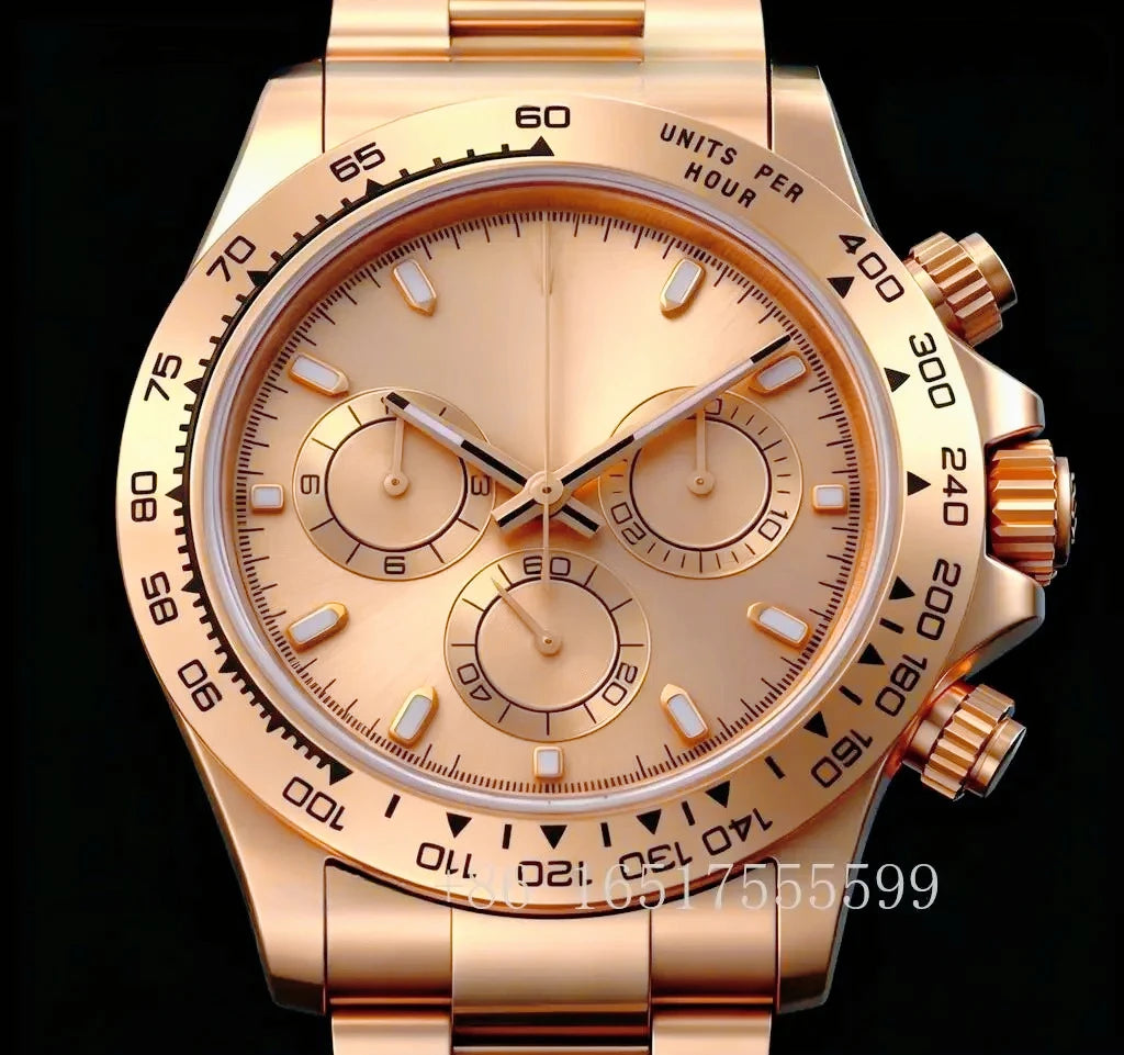 Montre Automatique Homme Acier Inoxydable 904L Calendrier Lumineuse – CLEVI Paris