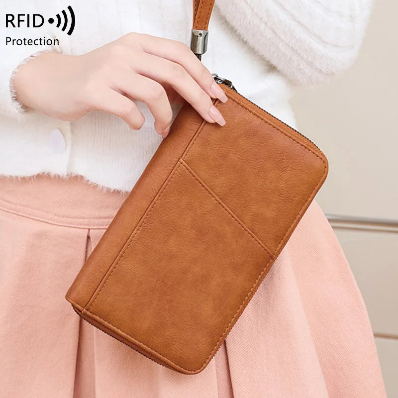 Porte-Passeport Anti-RFID PU Imperméable | Portefeuille Voyage Multifonction, 8 Coloris – CLEVI Paris