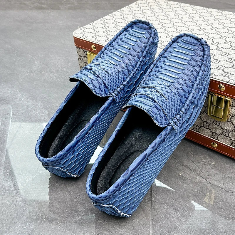 Mocassins Homme Daim Style Italien Coloré Slip-On | 5 Coloris, Tailles 38-48 – CLEVI Paris