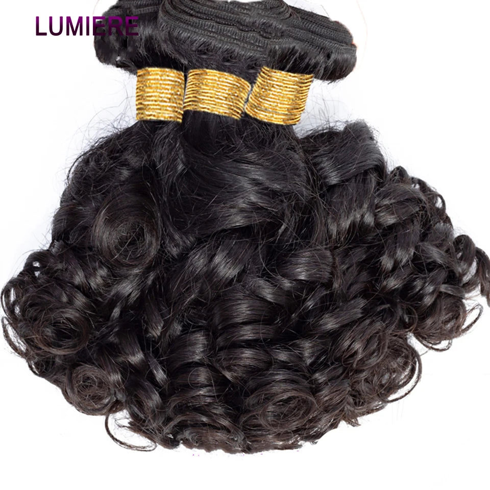Bundles Funmi Curly Cheveux Humains Indiens Remy Hair Bouncy Rose Curl 8-30 Pouces – CLEVI Paris
