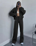 Ensemble femme haut zippé et pantalon – CLEVI Paris