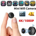 Mini Caméra WiFi 4K HD – Vision Nocturne, Enregistrement Audio/Vidéo, Surveillance Intérieur/Extérieur – CLEVI Paris