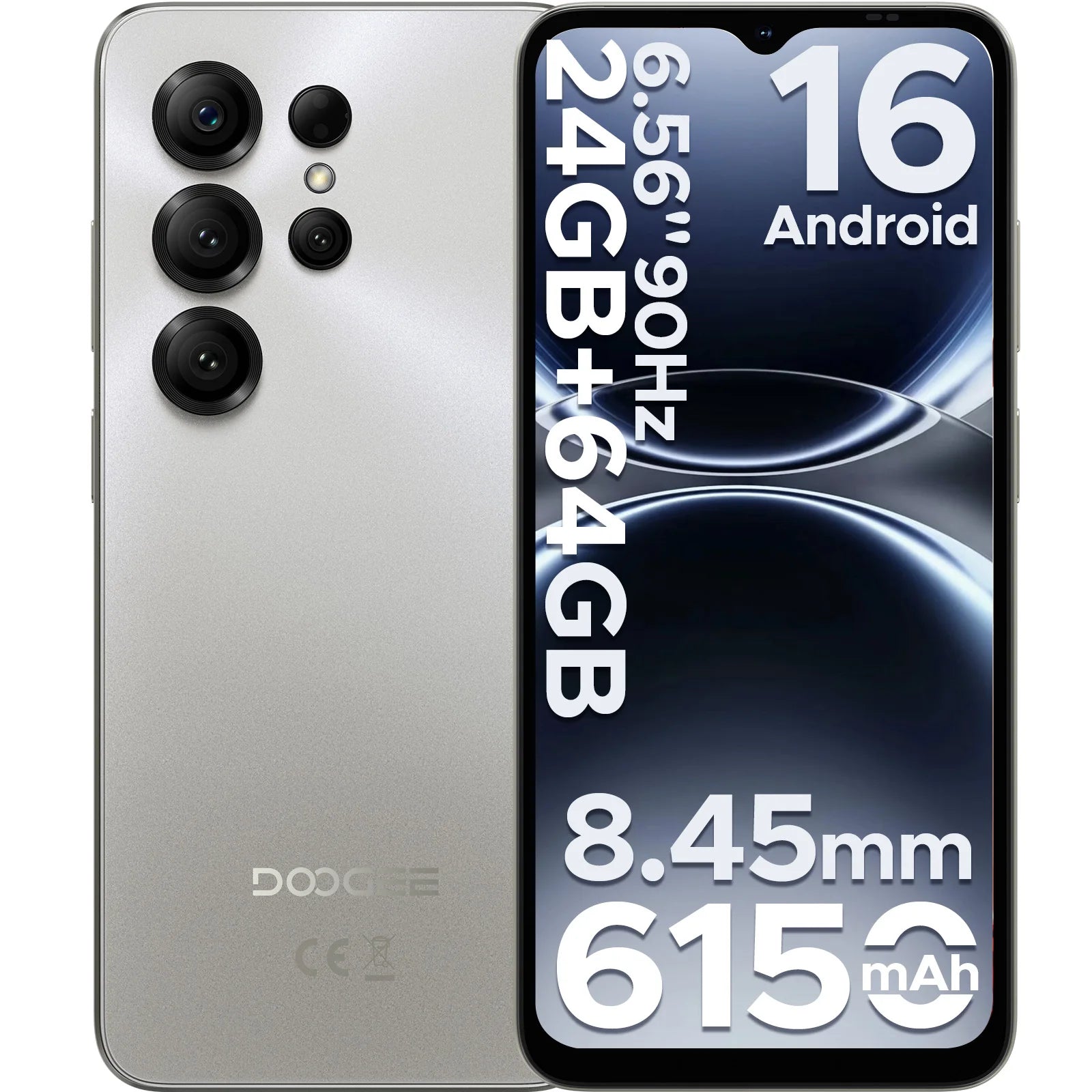 DOOGEE Note56 X Smartphone Android 16 6,56" IPS 90Hz 6150mAh 4G 64Go – CLEVI Paris