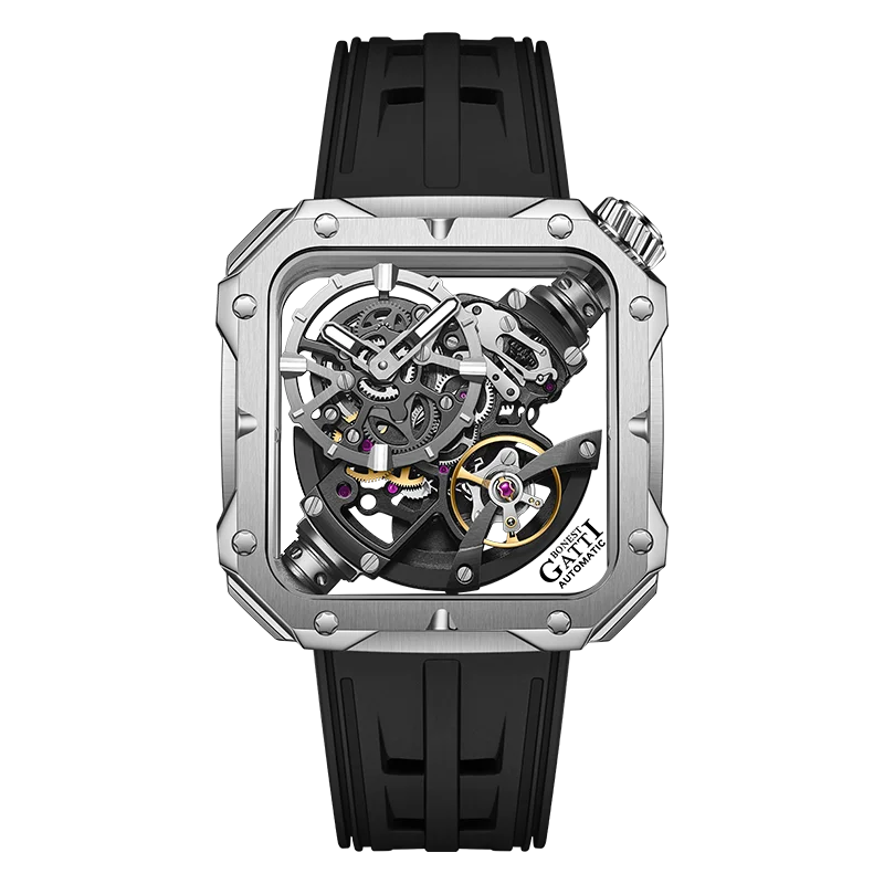 BONEST GATTI BG4001 – Montre Squelette Automatique Homme | Acier 316L & Verre Saphir