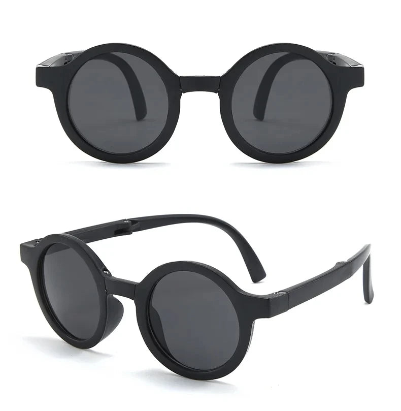 Lunettes de Soleil Enfant Pliables – Rondes, Mignonnes, 7 Coloris – CLEVI Paris