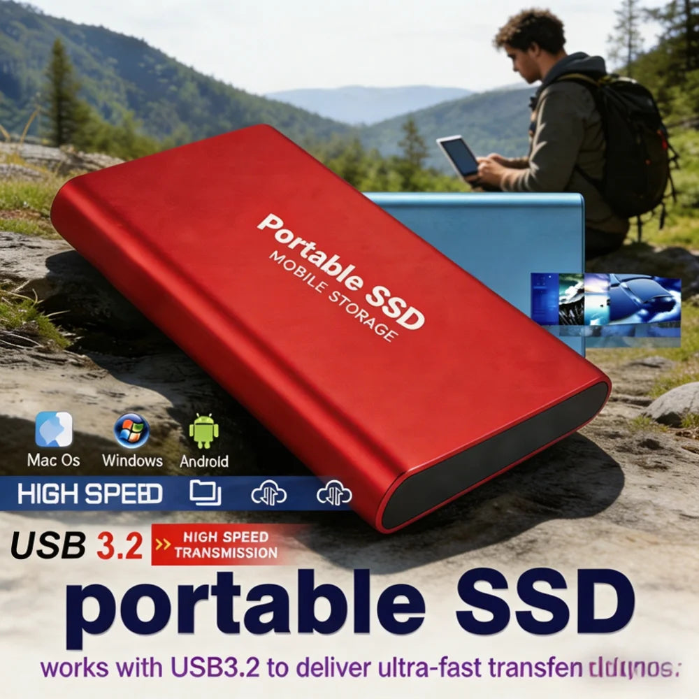 Disque Dur Externe SSD Portable USB 3.1 Type-C – 1 à 512 TB – CLEVI Paris
