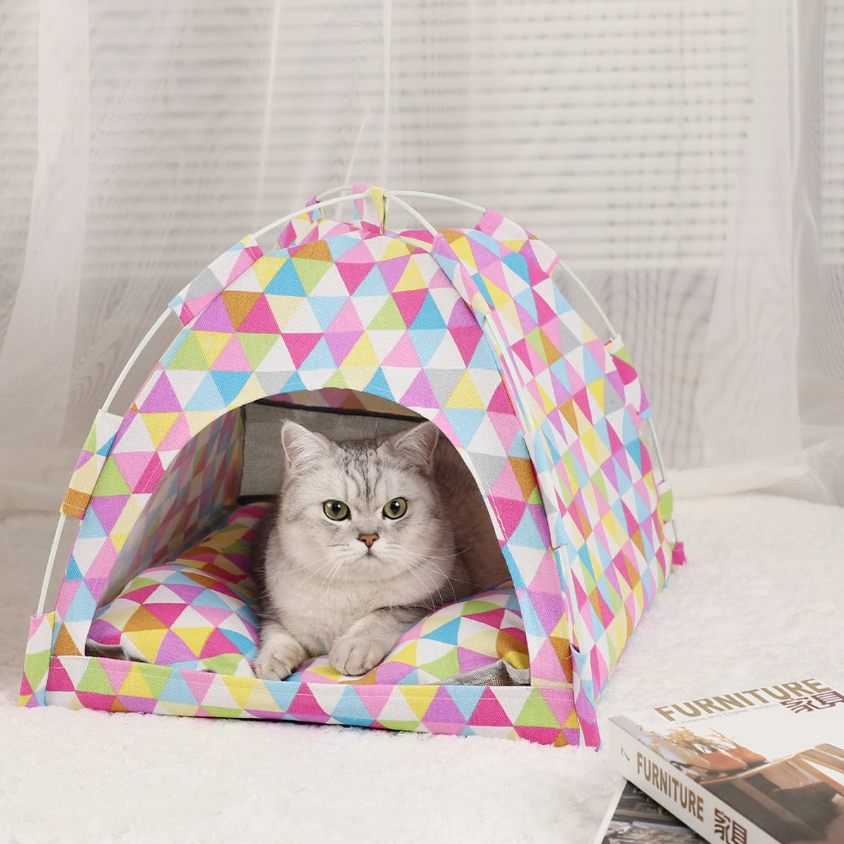 Tente douillette pour chat et chien – CLEVI Paris