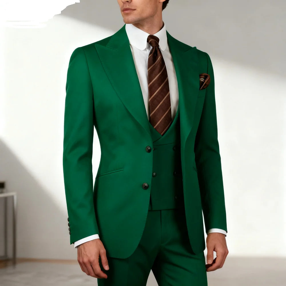 Costume Homme 3 Pièces Veste Gilet Pantalon – CLEVI Paris