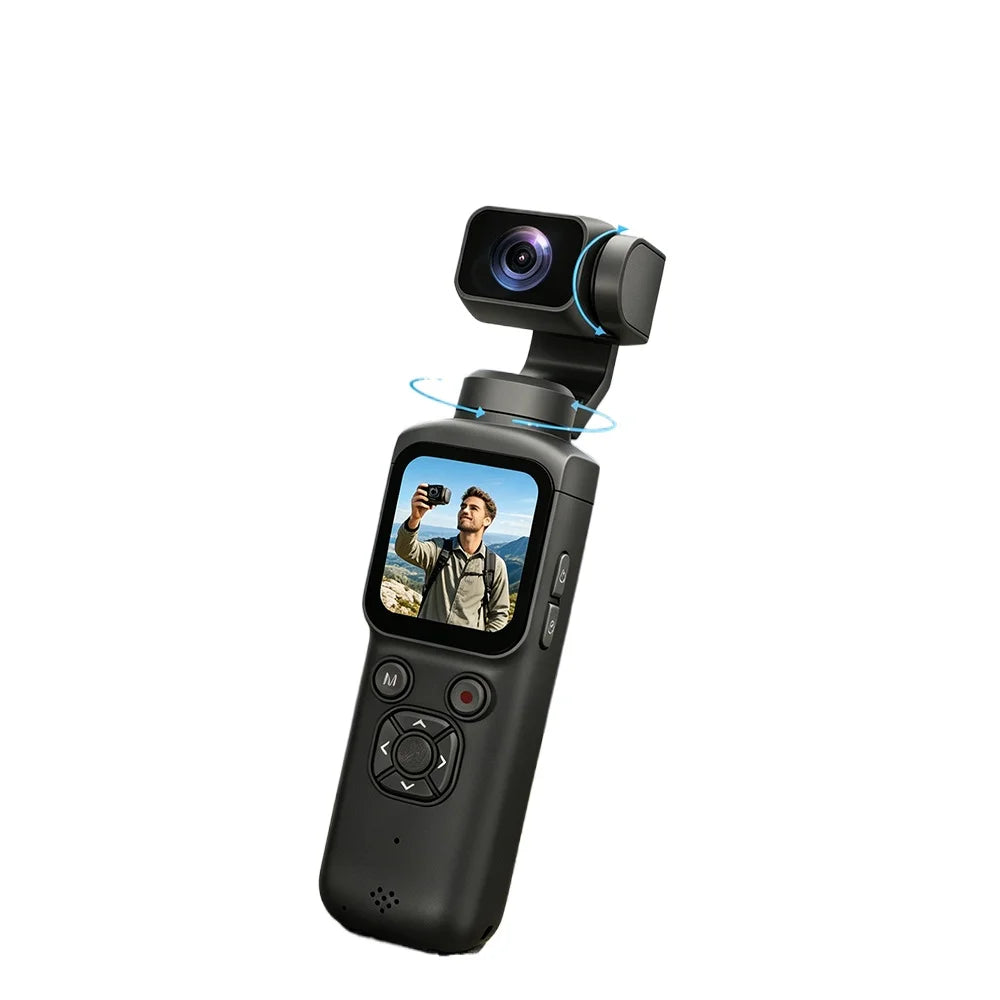 Caméra Gimbal 4K 30FPS HJD-05 – Suivi IA 330°, 75 MP & Stabilisation Intégrée – CLEVI Paris