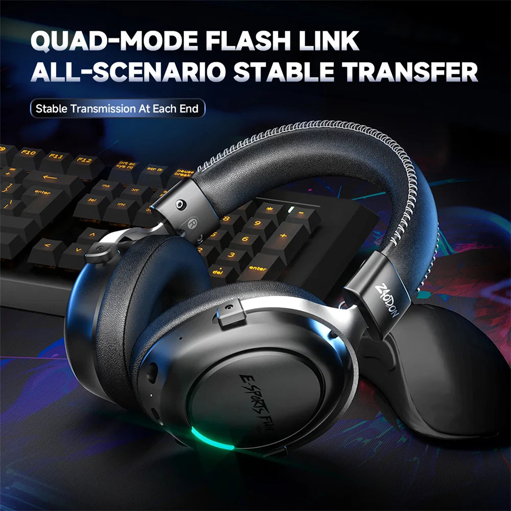 HaaYot Zaodon Casque Gaming Bluetooth 6.0 7.1 Surround 15ms PS5/PC – CLEVI Paris