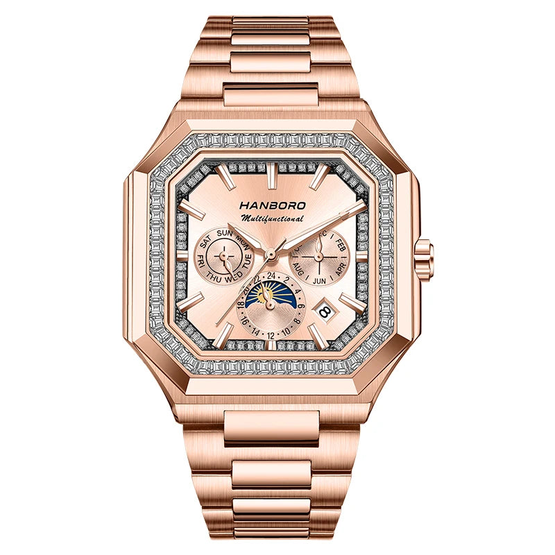 Montre automatique carrée HANBORO – CLEVI Paris