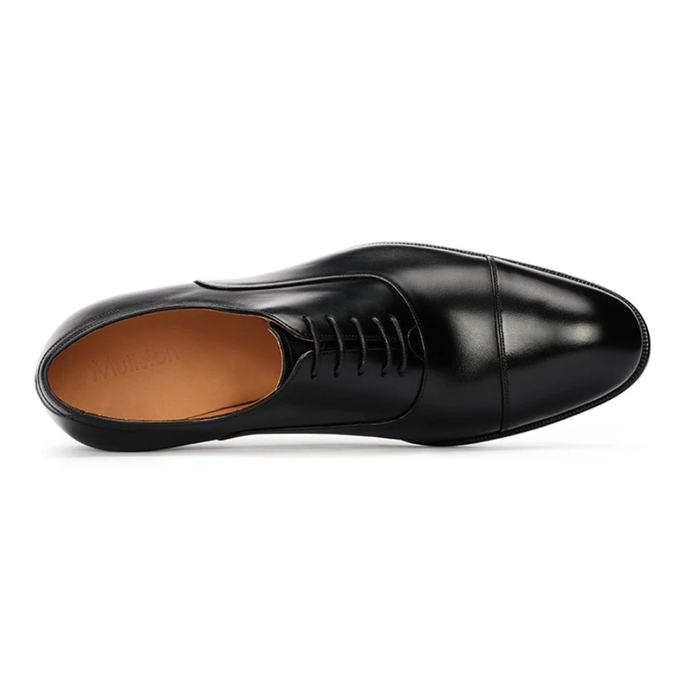 Oxford Premium Cuir de Veau Bout Rond Lacets Imperméable Business Mariage 2 Coloris – CLEVI Paris
